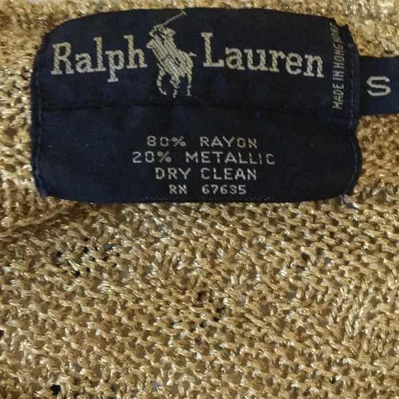 Vintage Ralph Lauren metallic gold sweater - Small - Picture 4 of 4